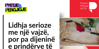 Lidhja serioze me një vajzë, por pa dijeninë e prindërve të saj