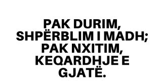 A ia vlen të durojmë gjëra që të dhembin në shpirt?