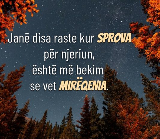 Kur na bie ndonjë fatkeqësi çfarë themi?