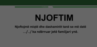 A lejohen lajmërimet për vdekje nëpërmjet gazetave?