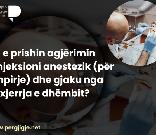 A e prishin agjërimin injeksioni anestezik (për mpirje) dhe gjaku nga nxjerrja e dhëmbit?