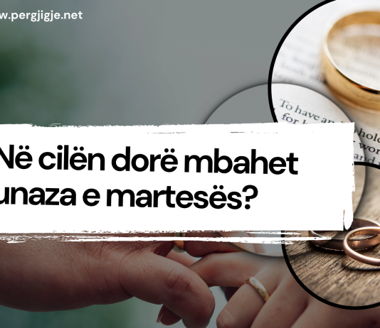Në cilën dorë mbahet unaza e martesës?