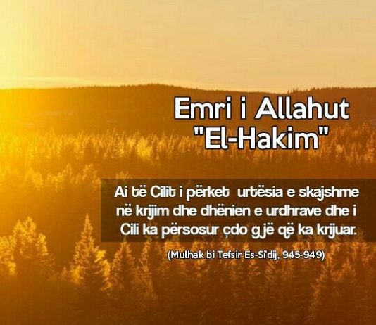 Ç’është kuptimi i emrit të Allahut, el-Hakim?