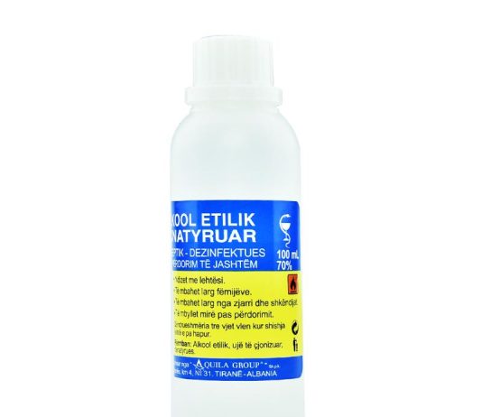 A lejohet përdorimi i dezinfektuesit, i cili përmban alkool etilik?