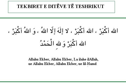 Tekbiret a mund t’i themi gjatë gjithë ditëve të Dhul Hixhes apo vetëm një ditë para Kurban Bajramit?