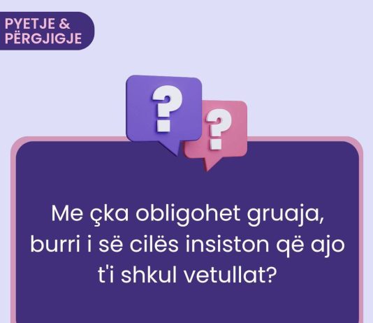 Kjo grua thotë se burri i saj i kërkon që t’i shkul (t’i zbukurojë) vetullat e saj?