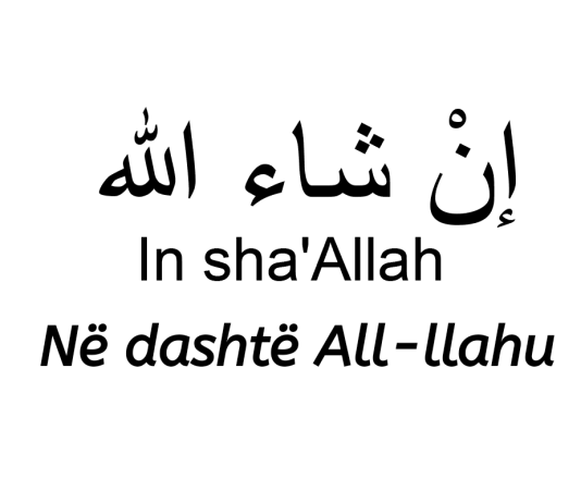 Kur duhet të themi InshaAllah e kur nuk duhet?