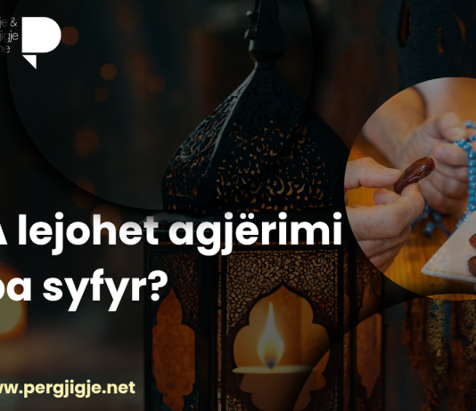 A lejohet agjërimi pa syfyr?