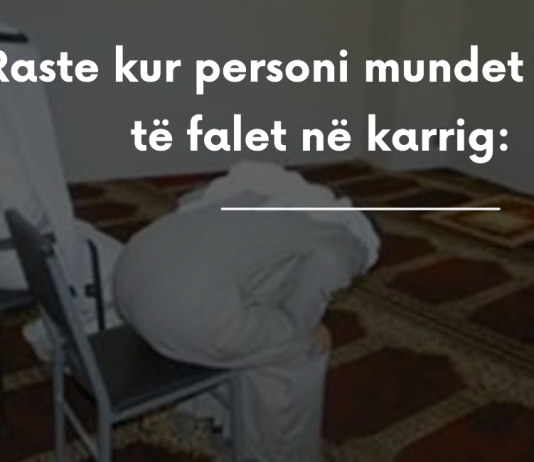 Raste kur personi mundet të falet në karrig?!