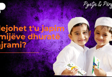 Dhënia dhurata fëmijëve për festën e Bajramit?!