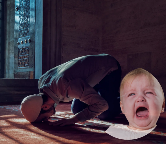 A mund të shkëputem nga namazi me xhemat nëse fëmija im fillon të qajë?