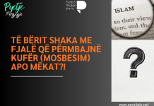 Të bërit shaka me fjalë që përmbajnë kufër (mosbesim) apo mëkat