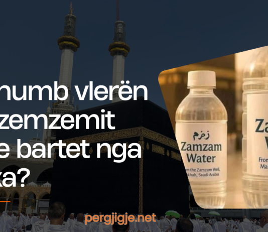A e humb vlerën uji i zemzemit nëse bartet nga Meka?