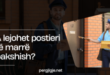 A lejohet postieri të marrë bakshish?