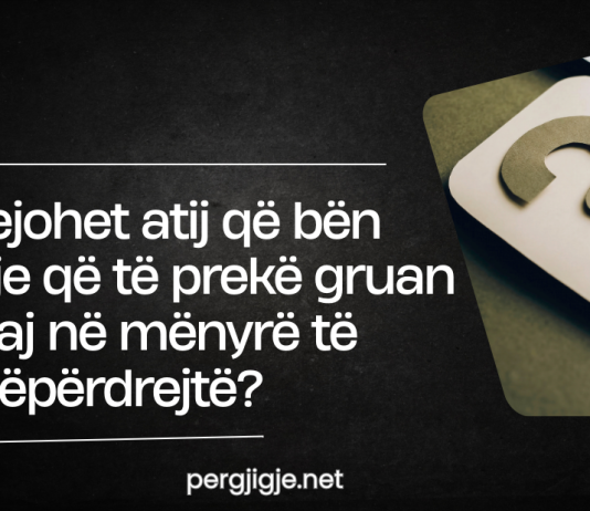 A i lejohet atij që bën rrukje që të prekë gruan e huaj në mënyrë të drejtëpërdrejtë?