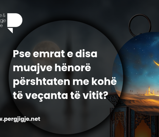 Pse emrat e disa muajve hënorë përshtaten me kohë të veçanta të vitit?