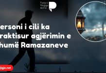 Personi i cili ka braktisur agjërimin e shumë Ramazaneve