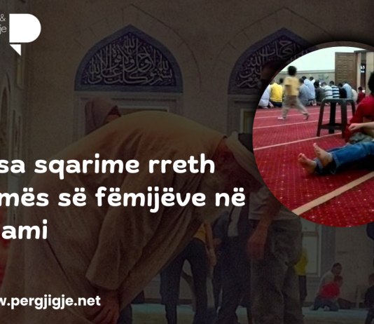 Disa sqarime rreth temës së fëmijëve në xhami