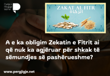 Nëse një i sëmurë nuk mund të agjërojë, a duhet ta japë Zekatin e Fitrit?