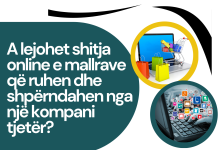 A lejohet shitja online e mallrave që ruhen dhe shpërndahen nga një kompani tjetër?