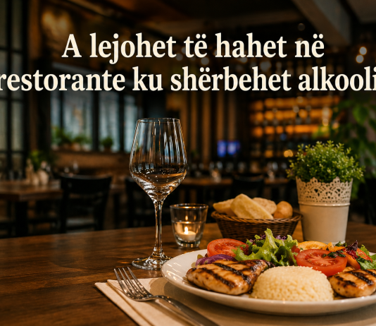 A lejohet të hahet në restorante ku shërbehet alkooli?