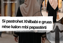 Si pastrohet Xhilbabi (abaja-ja) e gruas nëse kalon mbi papastërti