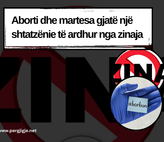Aborti dhe martesa gjatë një shtatzënie të ardhur nga zinaja
