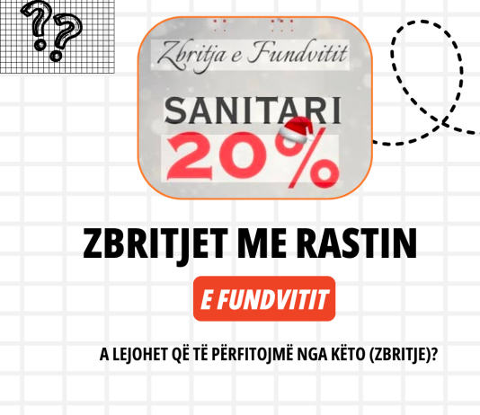 Zbritjet me rastin e fundvitit