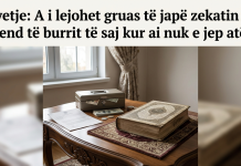 A i lejohet gruas të japë zekatin në vend të burrit të saj kur ai nuk e jep atë?