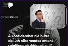 A konsiderohet një burrë dejjuth nëse vendos antenë satelitore në shtëpinë e tij?