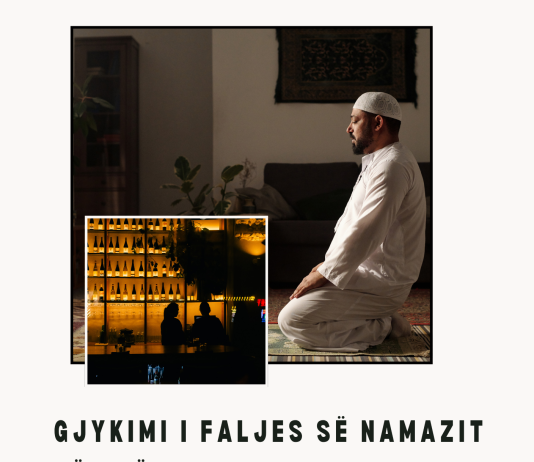 Gjykimi i faljes së namazit në një vend ku pihet alkool dhe këshillimi i atyre që e pinë atë?!